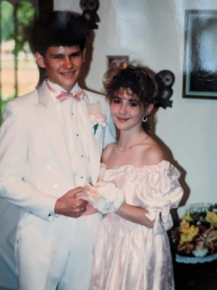 The farmers, Josh & Heather, Kiser Ridge Farm, 1990