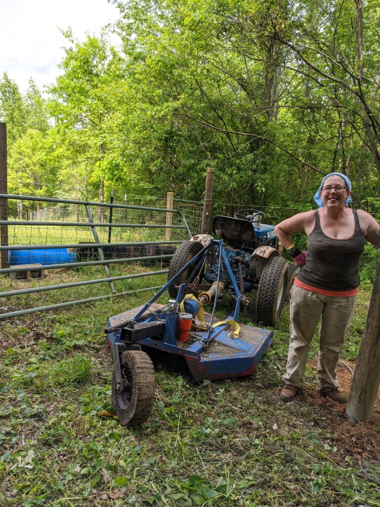 Heather fencing at Kiser Ridge Farm